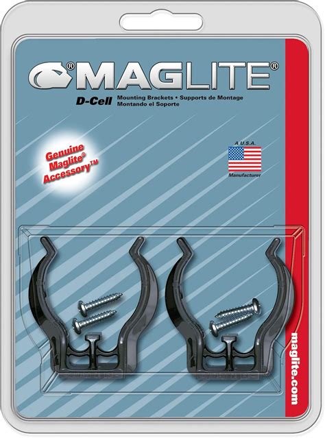 d-cell flashlight metal mounting bracket|maglite d cell mount brackets.